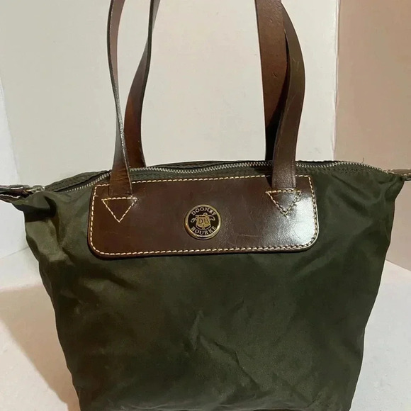 Dooney and Bourke mini green nylon tote bag - Picture 6 of 11